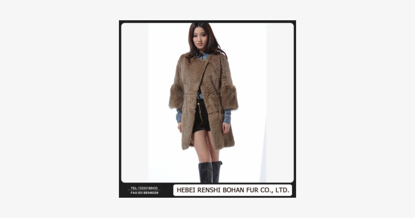 Wholesale High Fashion Rabbit Fur Coat - Overcoat, transparent png