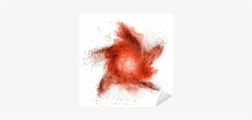 Red Powder Explosion Isolated On White Sticker • Pixers® - Arma De Gas Pimienta, transparent png