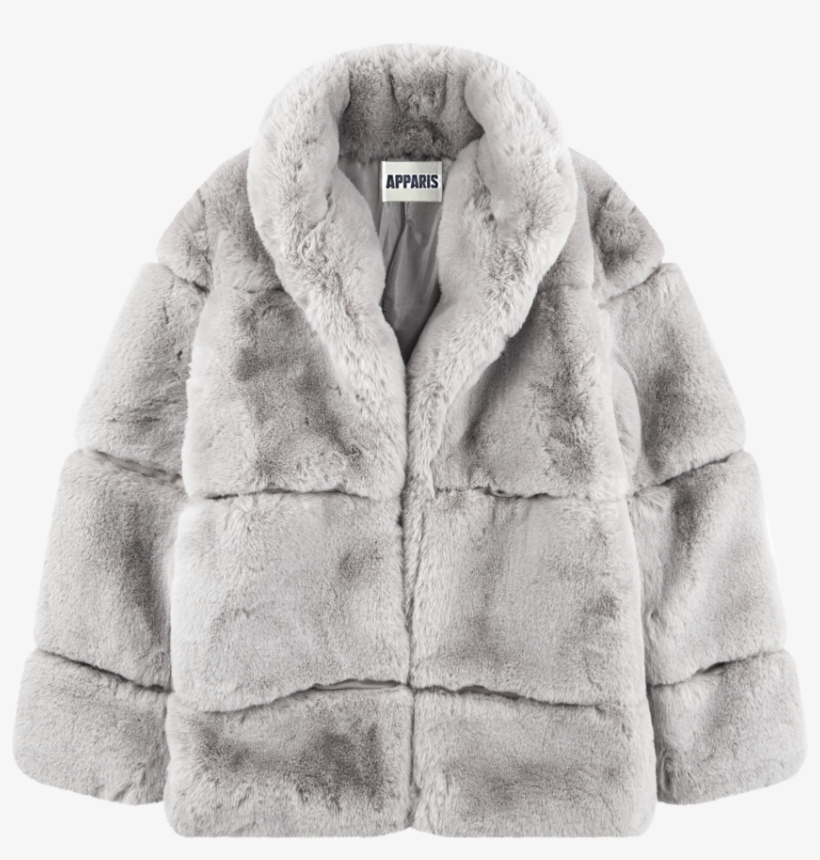 Sarah Cloud Stand Collar Faux Fur Coat - Apparis Sarah Faux-fur Coat, transparent png