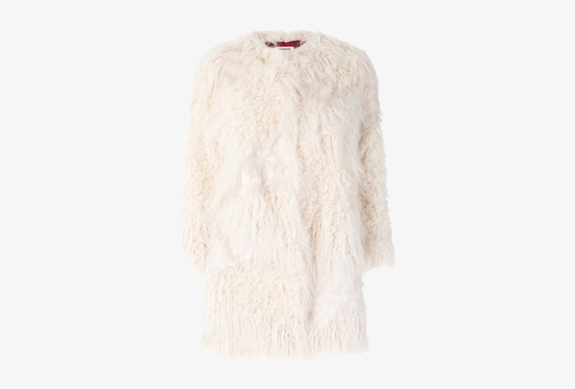 Zadig & Voltaire Faux Fur Coat - Coat, transparent png