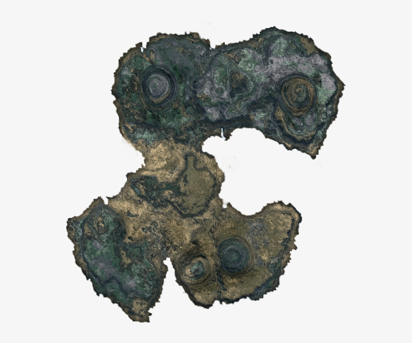 24 Mar 2009 - Top Down Stalagmite Map, transparent png