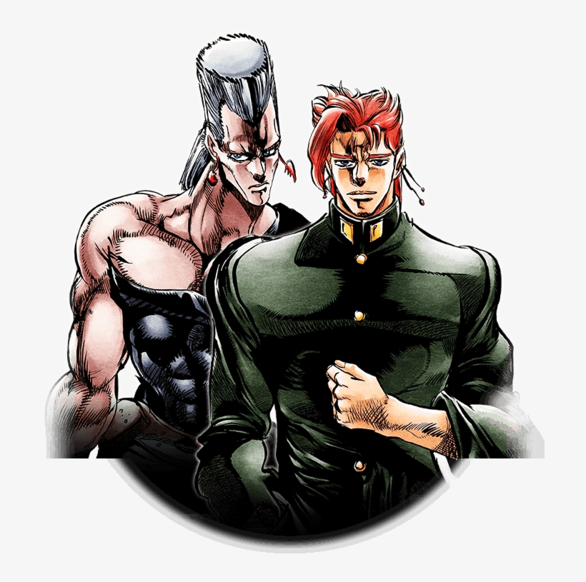 Unit Jean Pierre Polnareff And Noriaki Kakyoin - Polnareff And Kakyoin, transparent png