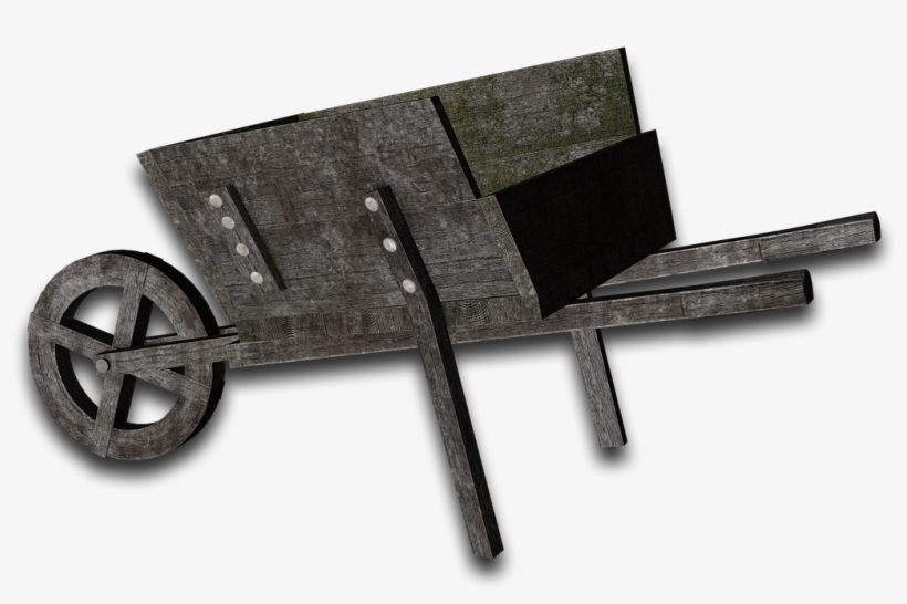 Wheelbarrow Rowern Wood - Carrinho De Mao De Madeira Png, transparent png