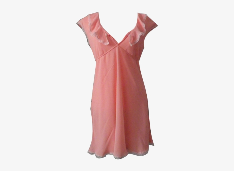 Ivy & Annabelle Intimates Peach Babydoll Nightgown - Night Gown Pink Png, transparent png
