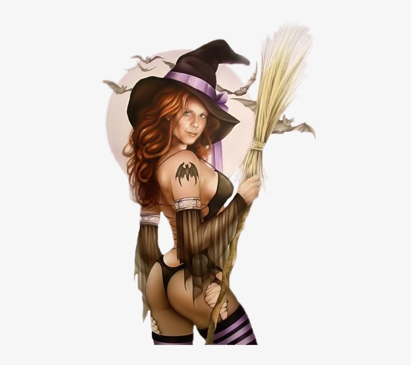 Image11 - Happy Halloween Witch, transparent png
