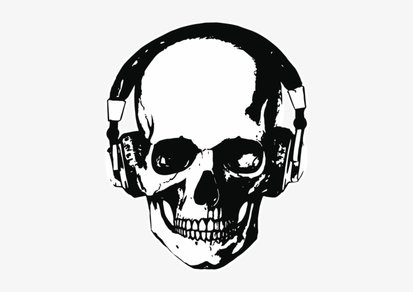 Gustore, Estampados Depearl Jam Big G, Addicted To, - Skull With Headphones, transparent png