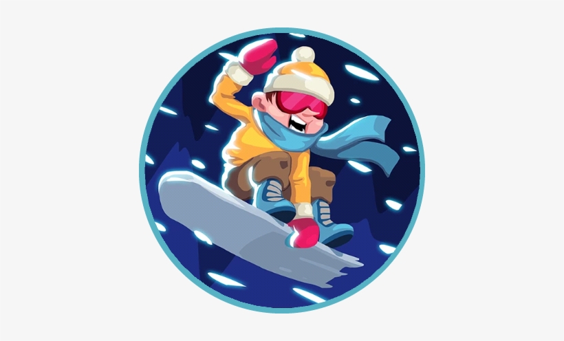 Snowboarder-circled - Agario Yetis Mountain Skins, transparent png