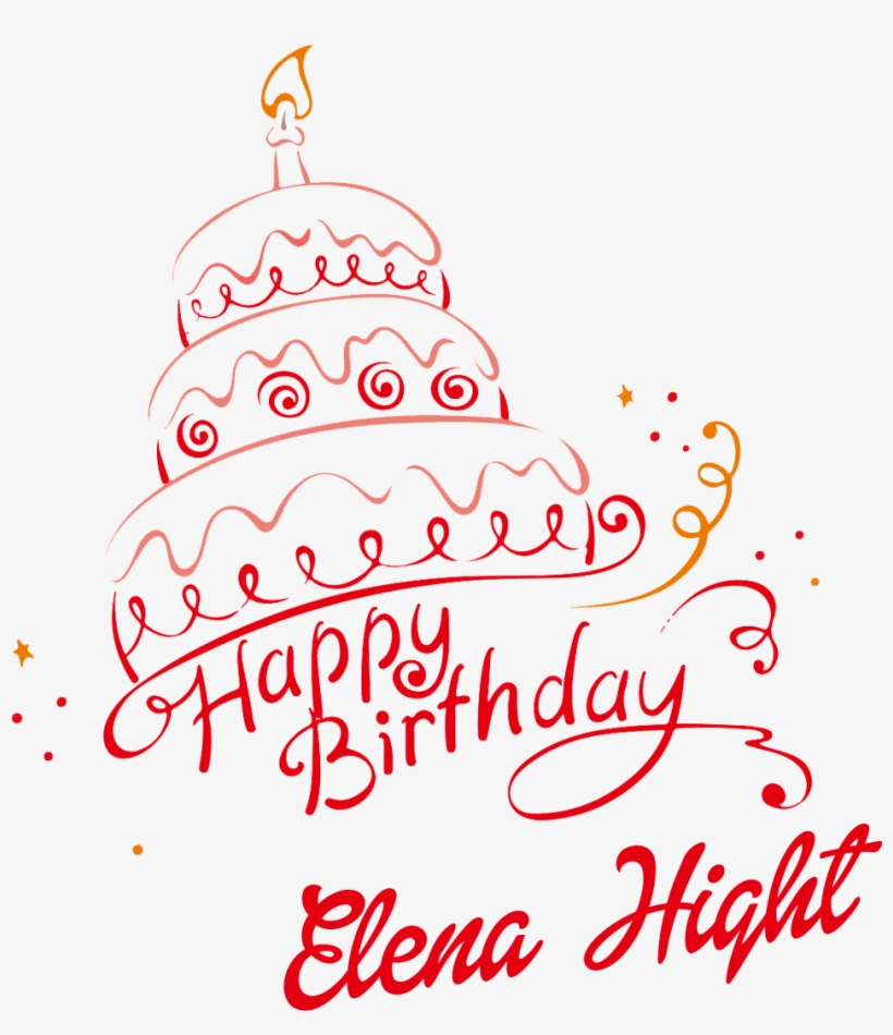Elena Hight Happy Birthday Name Png - Power Of A Thought: Just One Thought Can Change Your, transparent png
