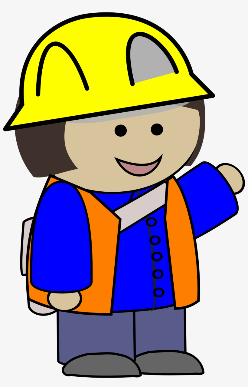 Big Image - Clip Art Construction Worker, transparent png