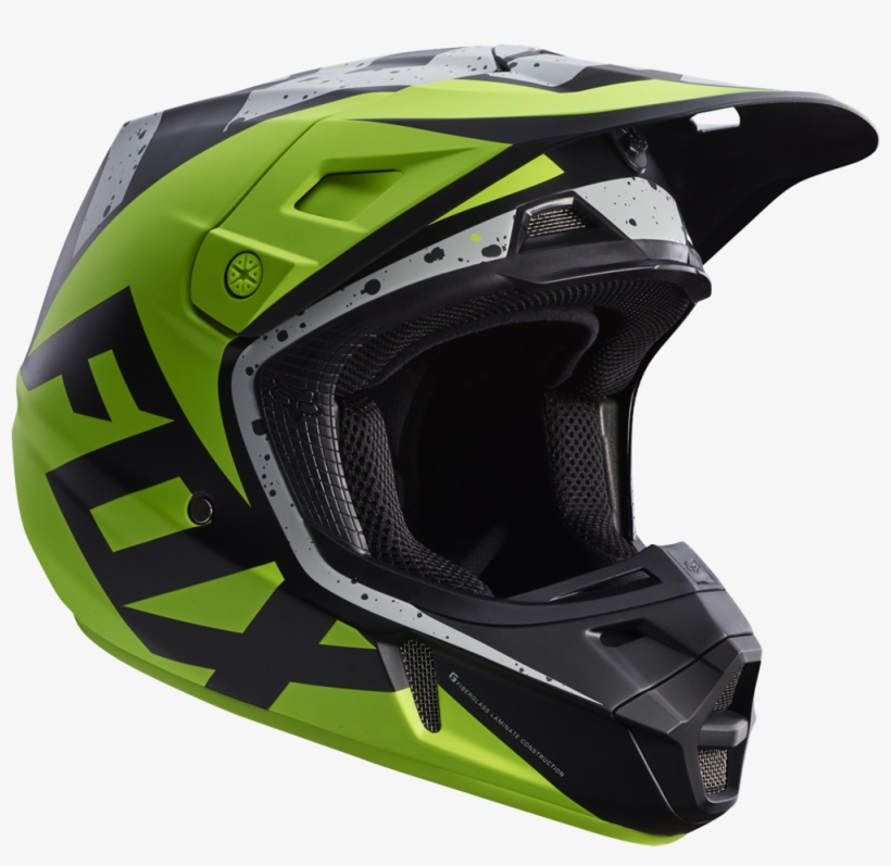 Fox V2 Nirv Helmet, transparent png