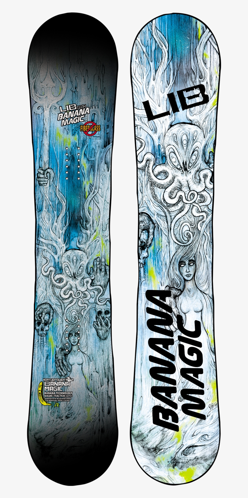 Banana Magic Lib Tech - Lib Tech Banana Magic Hp Snowboard 152, transparent png