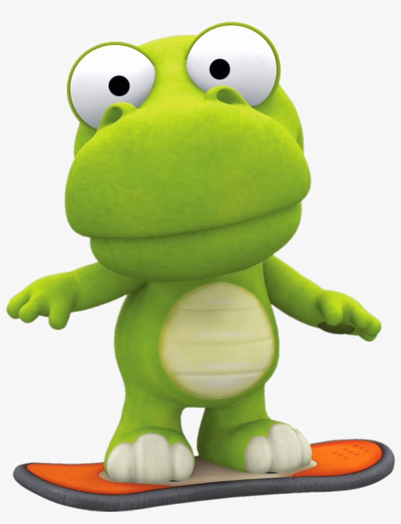 Crong On A Snowboard Png - Pororo The Little Penguin Crong, transparent png