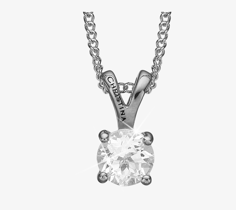 Crystal, Pendant With Big Stone And 40 15cm Necklace - Christina Hanger 680-g07-55, transparent png