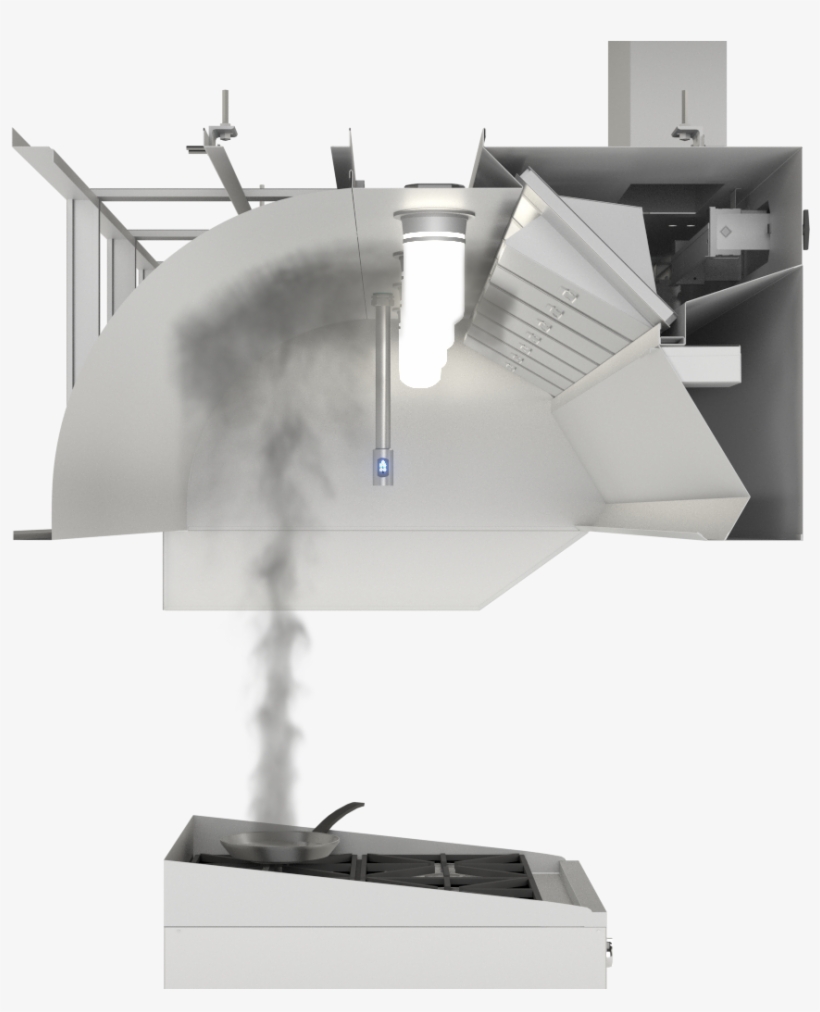 Ea Cross Section Smoke - Kitchen Ventilation, transparent png