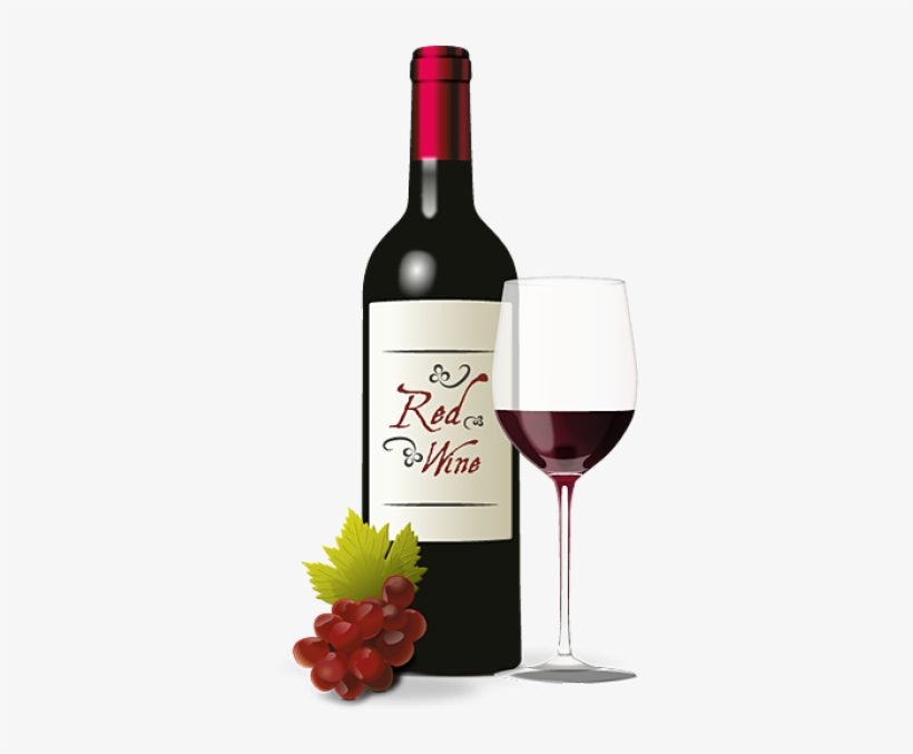 Wine Png Free Download - Wine Glass And Bottle Png, transparent png
