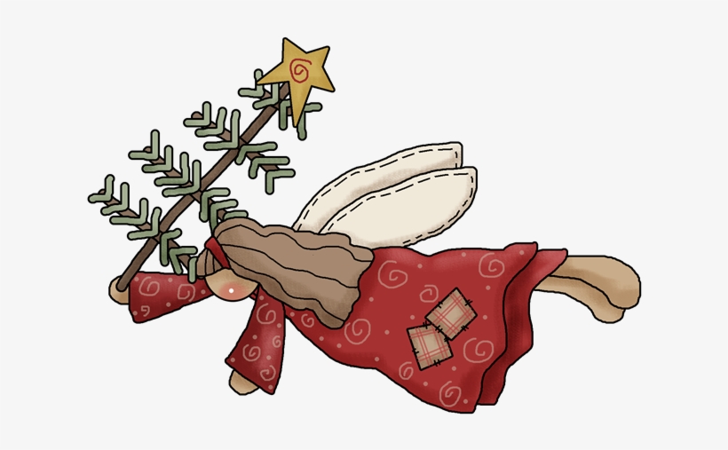 Angel Flying Tree - Angel Christmas Frames Png, transparent png