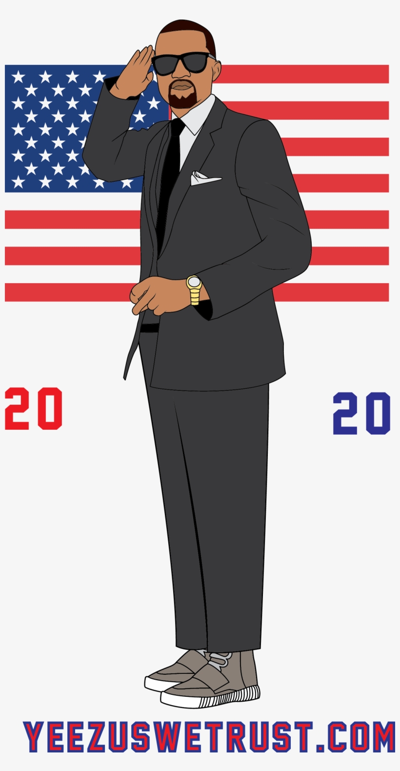 Image Of Yeezus We Trust T-shirt - Official, transparent png