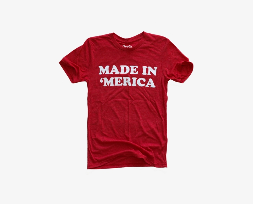 Usa Made In Merica Tri Blend Crew - Active Shirt, transparent png