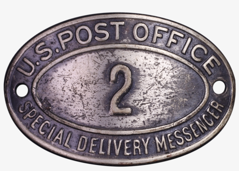 Post Office Special Delivery Messenger Hat Badge, Rare - New York City, transparent png