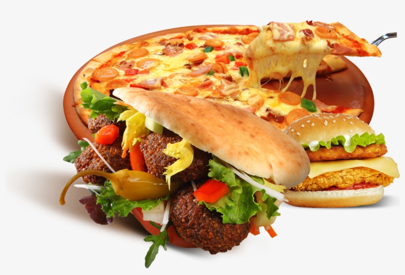 Kebab Pizza Og Hamburger, transparent png