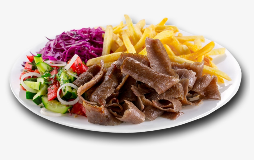 Zestawy - Kebab Na Talerzu Z Frytkami Png, transparent png
