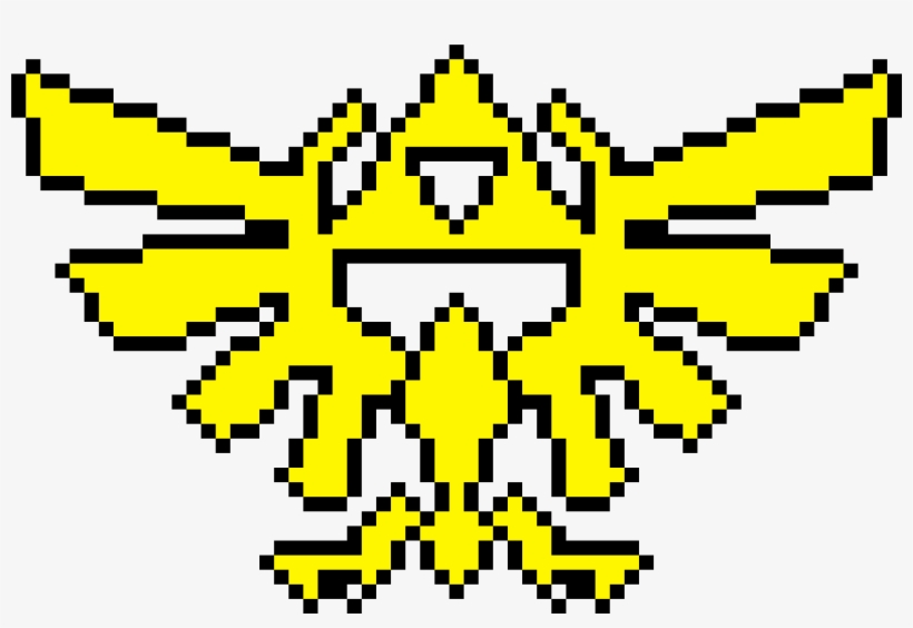Tri-force - Zelda Perler Beads Patterns, transparent png