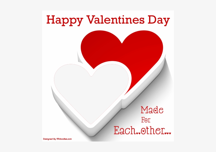Happy Valentine Day Photo Frame, transparent png