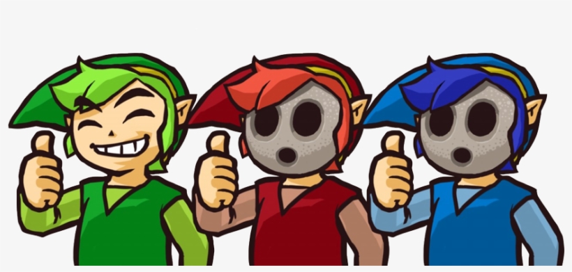 Tri Force Heroes Link Dolls - Legend Of Zelda Tri Force Heroes 2ds Zelda, transparent png