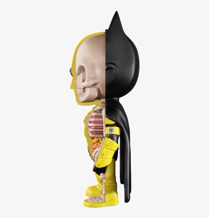 Xxray Batman Yellow Lantern 4-inch Figure By Mightyjaxx - Batman, transparent png