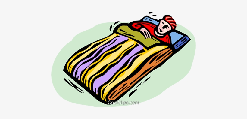 Person In A Sleeping Bag Royalty Free Vector Clip Art - Sleeping Bag, transparent png