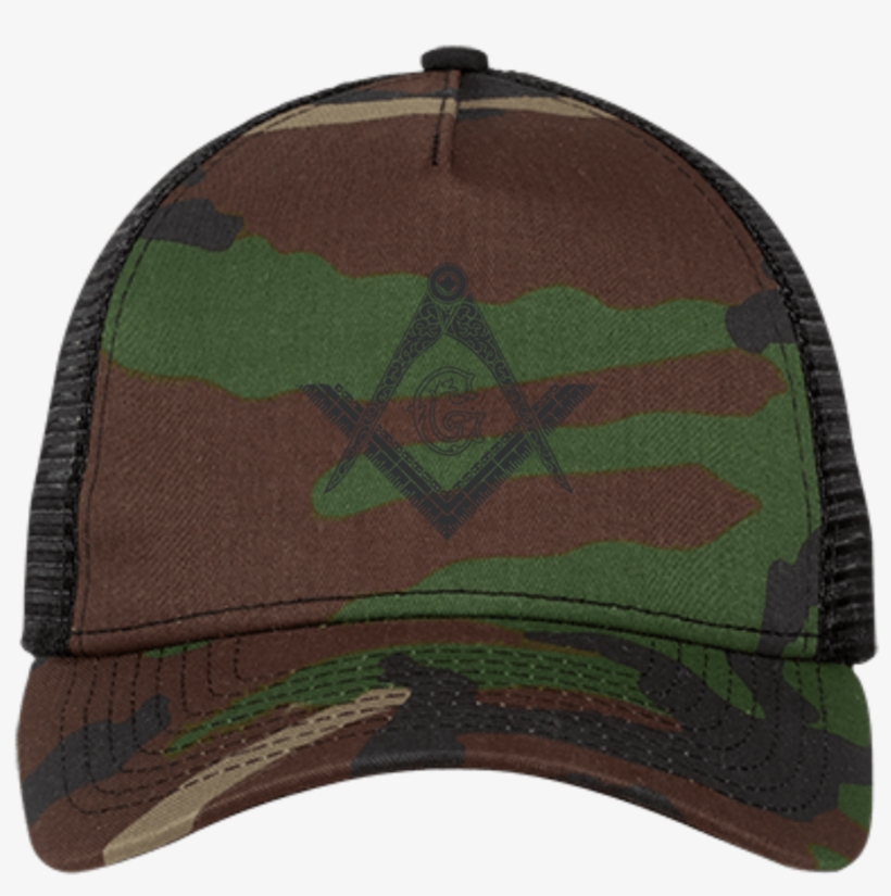 Square & Compass Black Logo - Mom Squad - Football - New Era Snapback Trucker Cap, transparent png