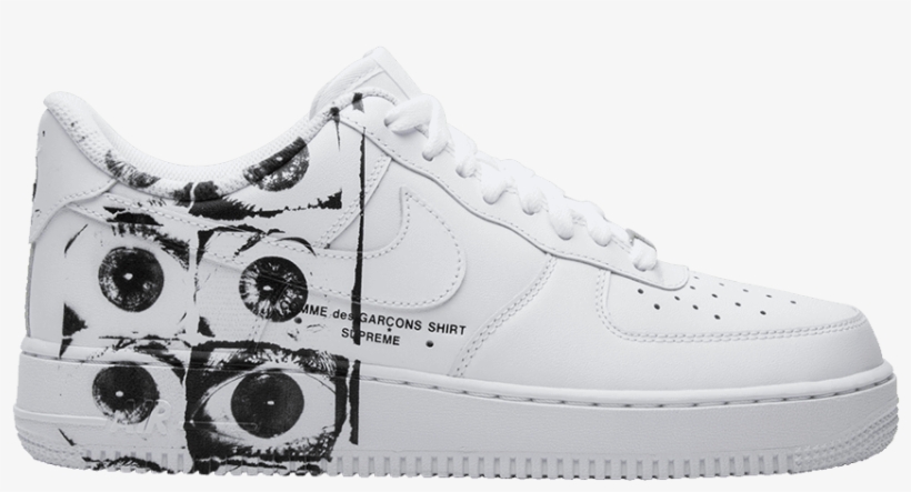 Supreme X Comme Des Garçons Shirt X Air Force 1 Low - Supreme Cdg Air Force 1, transparent png