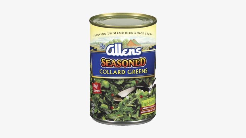 Allens Seasoned Collard Greens, 14 Oz (pack, transparent png