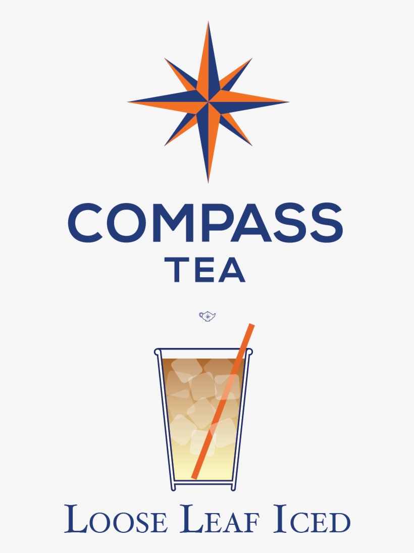 Loose Leaf Iced Tea - Compass Coffee Logo, transparent png