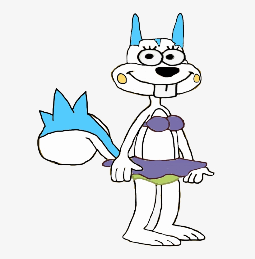 Sandy Cheeks Cartoon-rvb312 - Sandy Cheeks Pachirisu, transparent png