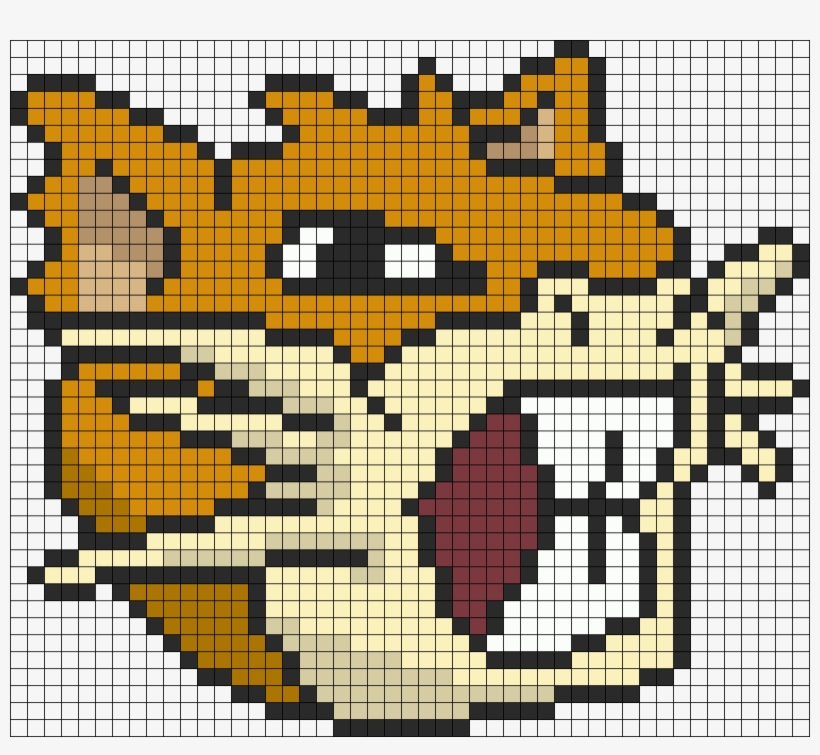 Pokemon Battle Trozei Raticate Perler Bead Pattern - Bead, transparent png
