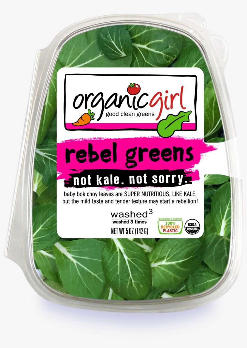 Rebel Greens - Organic Girl I <3 Baby Kale, 5 Oz, transparent png