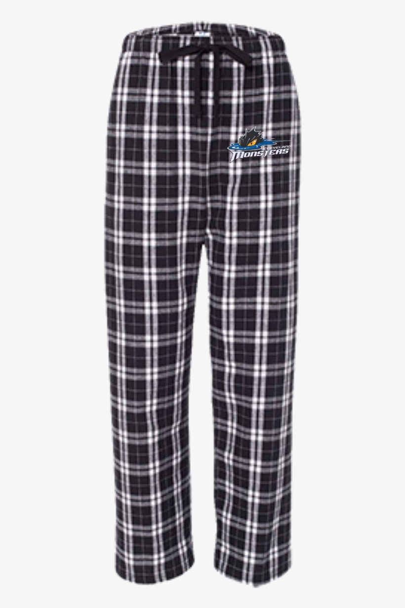 Cleveland Monsters Youth Embroidered Flannel Pants - Matching Couple Pjs, transparent png