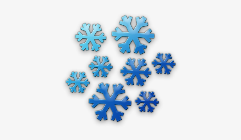 Dark Blue Clipart Snowflake - Snowflake Cluster, transparent png