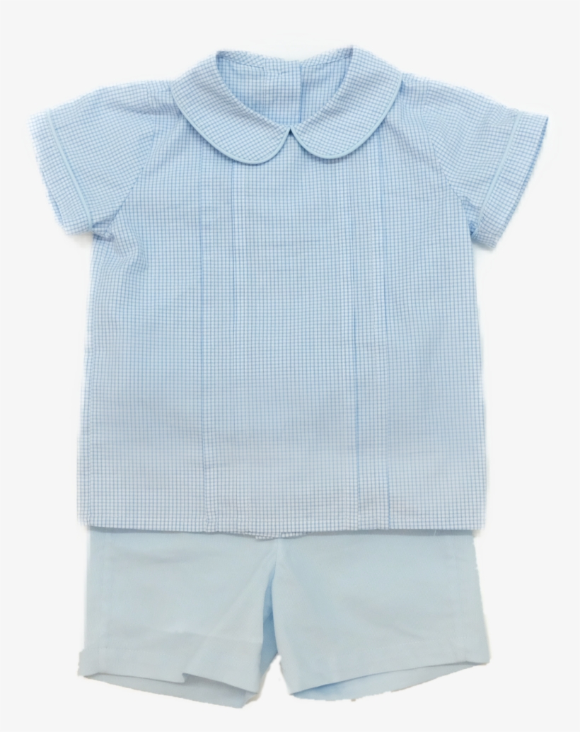 Gunter Short Set- Light Blue Windowpane - Blue Bonnet, transparent png
