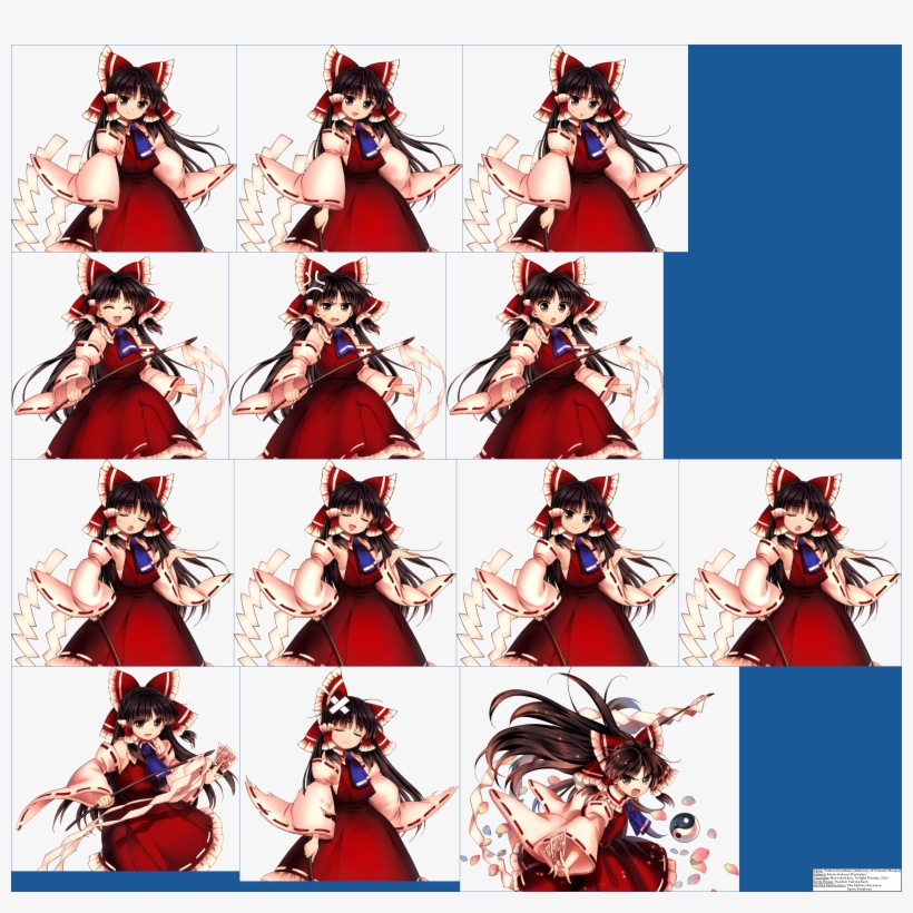 Click For Full Sized Image Reimu Hakurei's Portraits - Reimu Antinomy Of Common Flower, transparent png