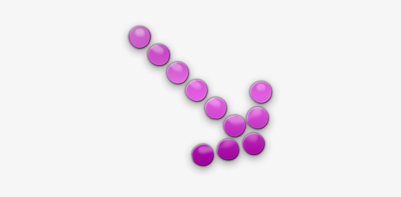 009070 Pink Jelly Icon Arrows Arrow Dotted Se - Pink Arrow Icon, transparent png