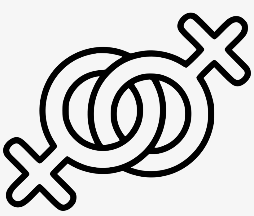 Lesbian Marriage Comments - Line Art, transparent png