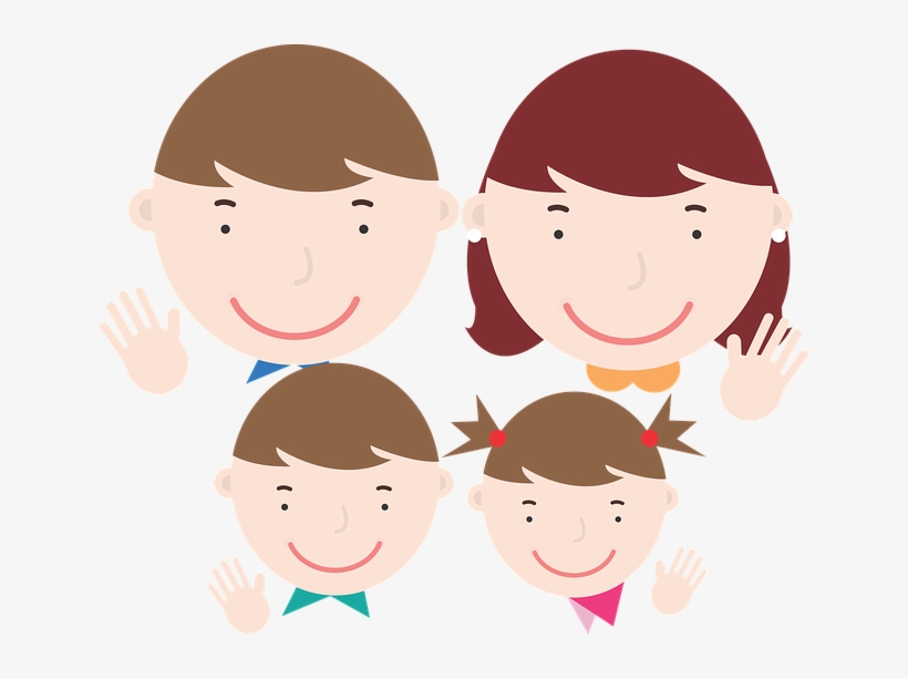 Beginner Spanish Listening Practice Lesson 15 The Family - Family Face Cartoon Png, transparent png