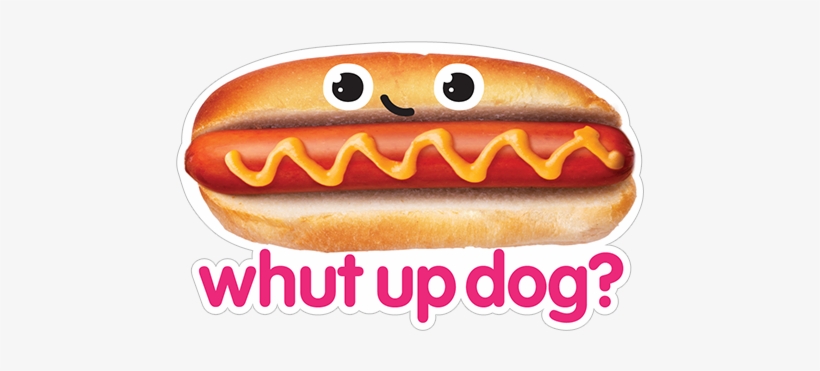 Whut Up Dog Hotdog Sticker - Care Bears, transparent png