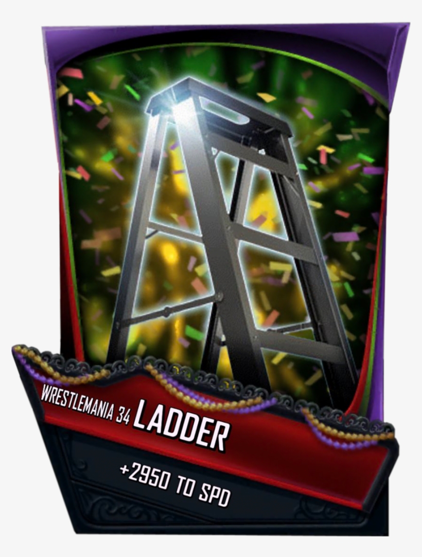 Support Ladder S4 19 Wrestlemania34 - Night, transparent png