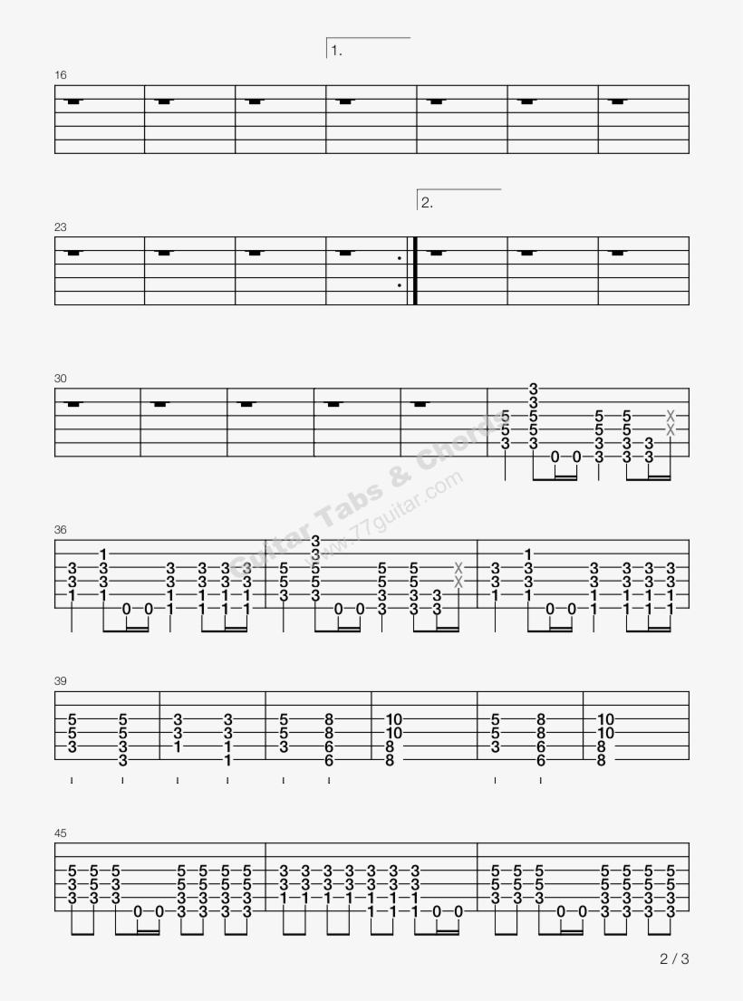 How You Remind Me -nickelback吉他谱 - Sheet Music, transparent png