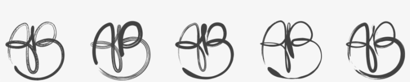 Concept 5 ///// Initials In One Brush Stroke In The - Circle, transparent png