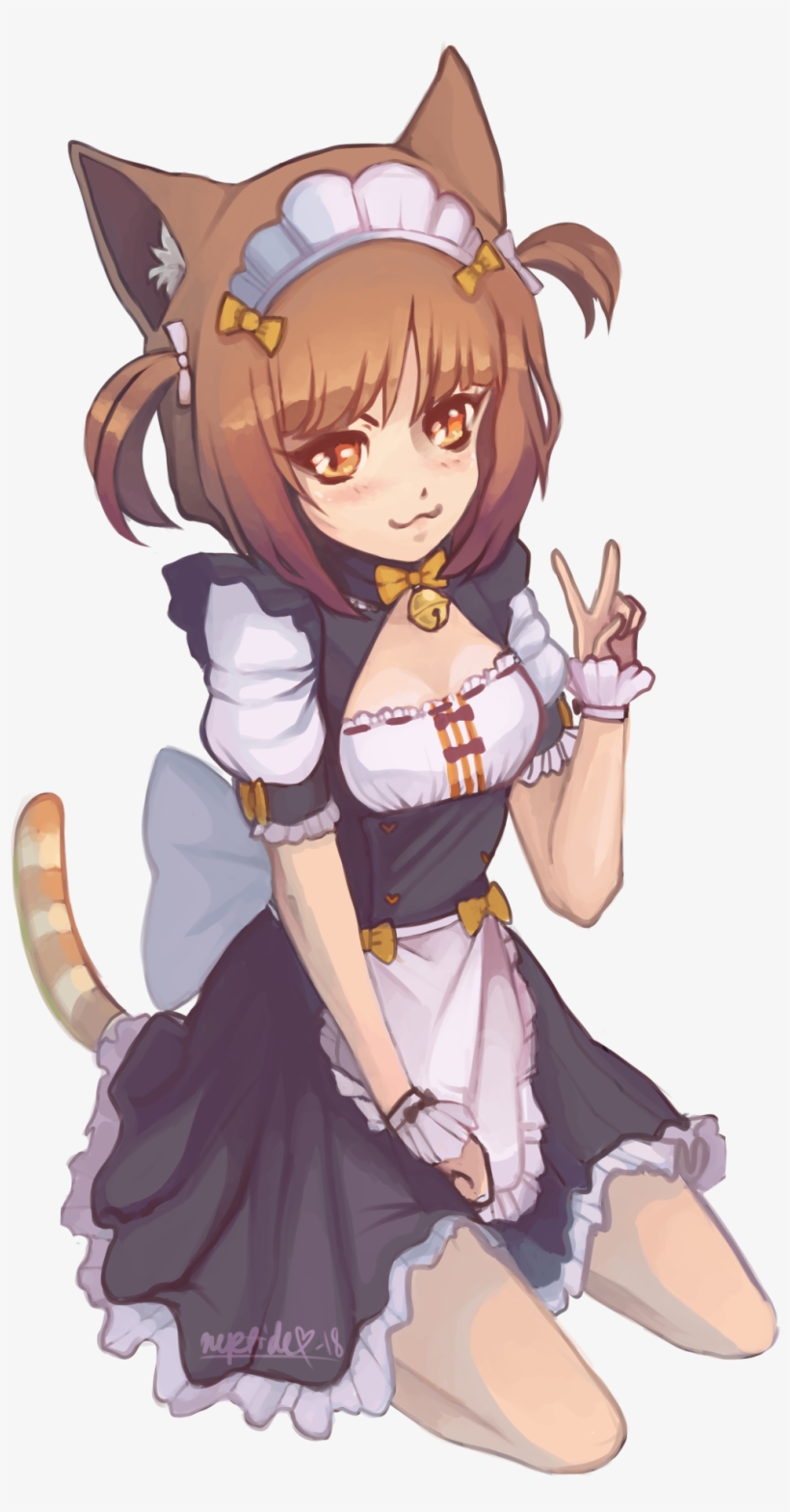 “a Practice Piece I Made A While Back Azuki From Nekopara - Cartoon, transparent png