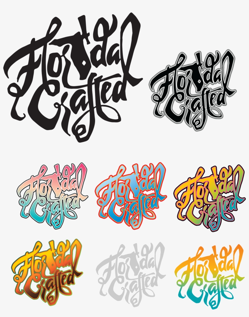 The Peninsula Of Florida Was Also Stylized To Represent - Calligraphy, transparent png